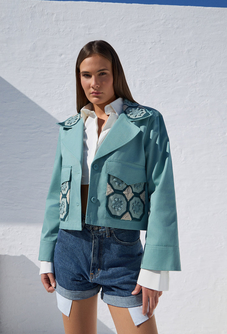 Mosaic Dreams Hudson Jacket Mint