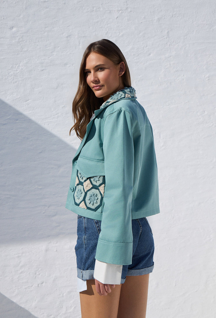 Mosaic Dreams Hudson Jacket Mint