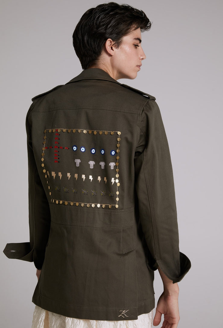 Eleftheria Safari Jacket Khaki