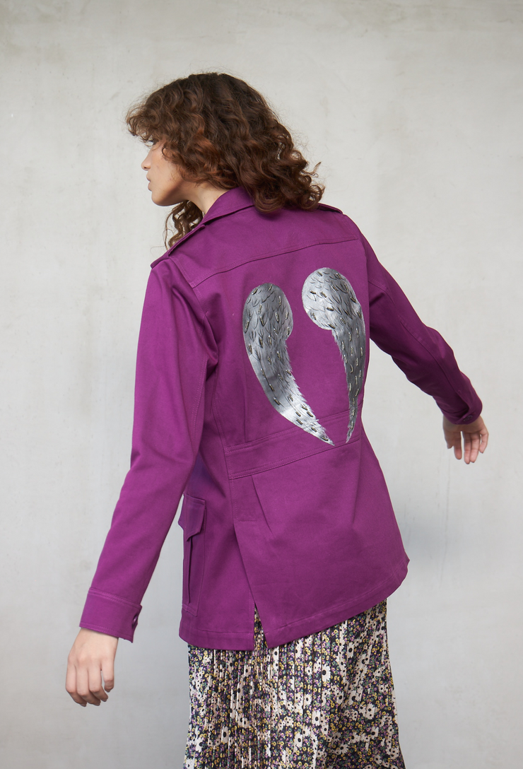 Angel Baby Safari Jacket Magenta