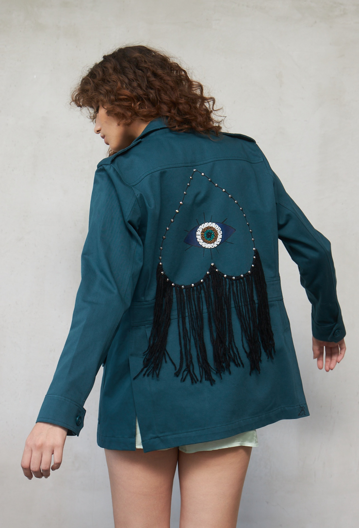 Heart Beat Jacket Petrol XS/S