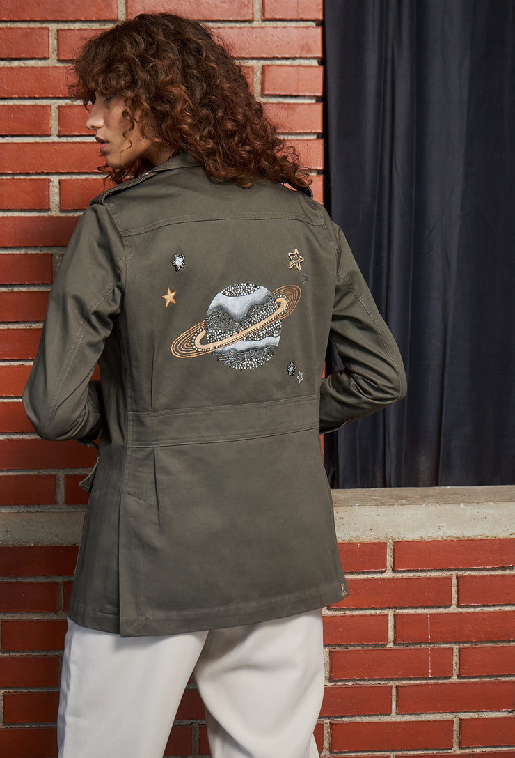 Over The Moon Jacket Khaki