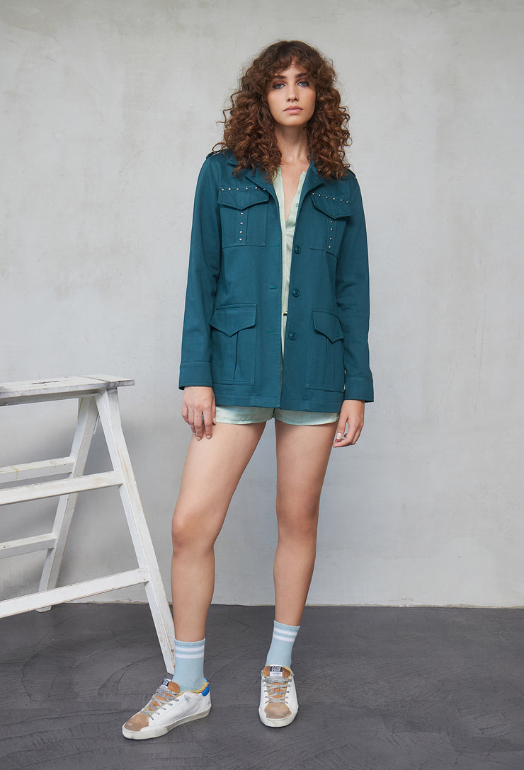 Heart Beat Jacket Petrol XS/S