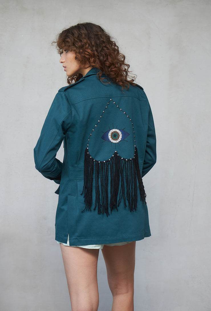 Heart Beat Jacket Petrol XS/S